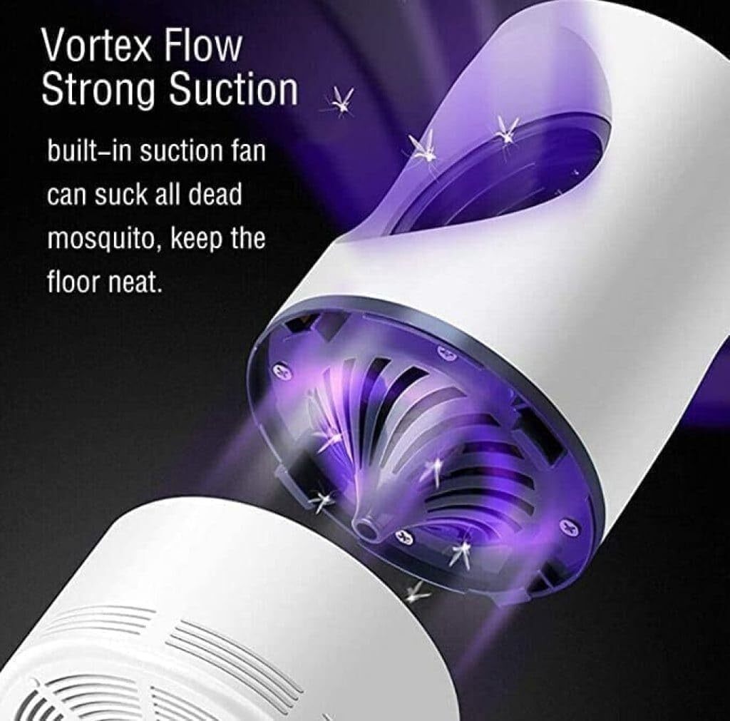 Blue Hole Mosquito Killer Lamp - Plastic 8x5x5 Cm | Usb Powered, Chemical-free, Effective Indoor And Outdoor Insect Control