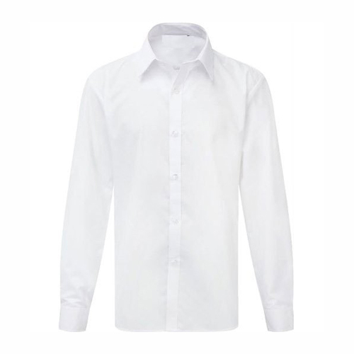 Boys Full Sleeve White School Uniform Shirt - Chest Size: As Per Requirement