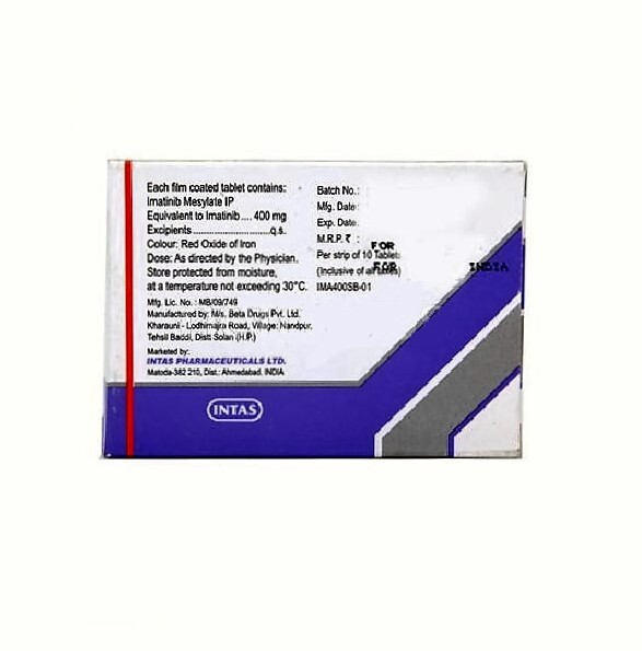 Imanib 400mg Tablet - Imatinib Mesylate 400mg , Treats Blood Cancers And Gastrointestinal Stromal Tumors, Store Below 30â°c