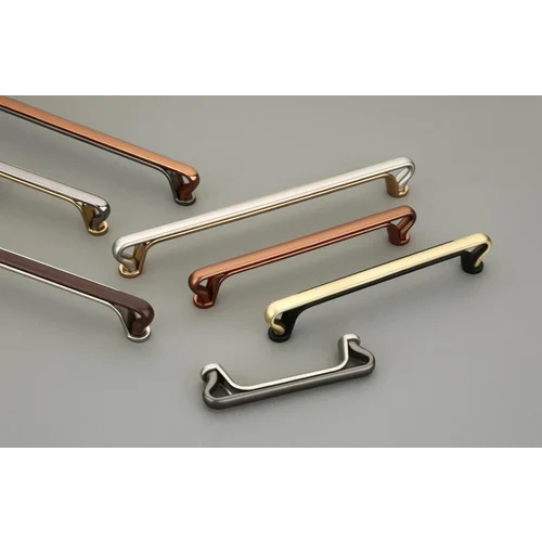 Zinc Cabinet Handle - 8 Inch, Polished Finish | High-Quality Zinc, Standard Design
