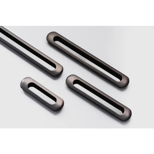 Concealed Handle - Zinc Alloy, Different Sizes , Polished Black Finish For Home And Industrial Applications