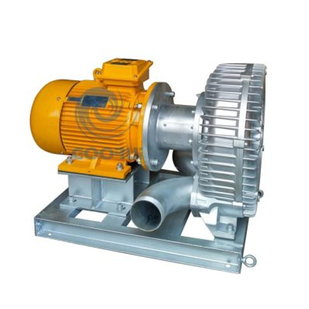 Two Stage Single Phase Ring Blower - Adc12 Aluminium Alloy, 1.5kw(2hp) , Low-noise & Oil-free With High Pressure Output