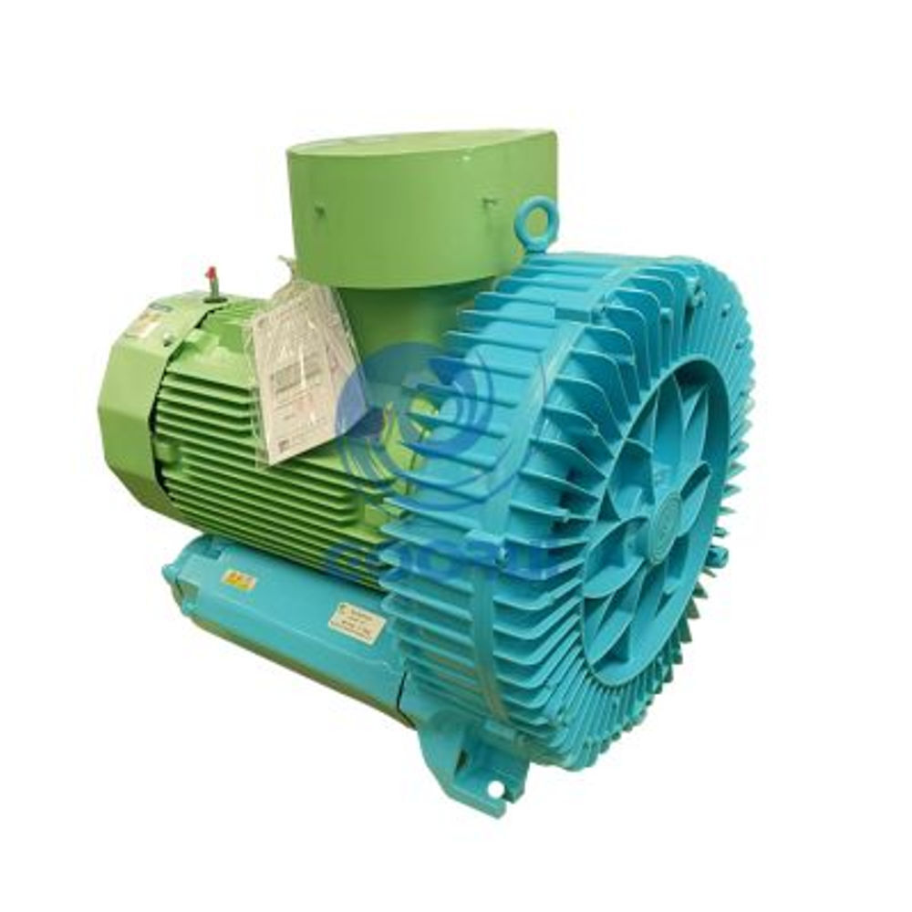 Two Stage Single Phase Ring Blower - Adc12 Aluminium Alloy, 1.5kw(2hp) , Low-noise & Oil-free With High Pressure Output
