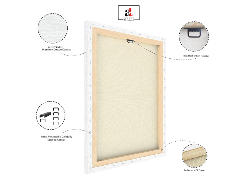 Stretched Canvas Painting Wall Art Print For Home & Wall Da Accor - Color: Any Color If We Have In Stock
