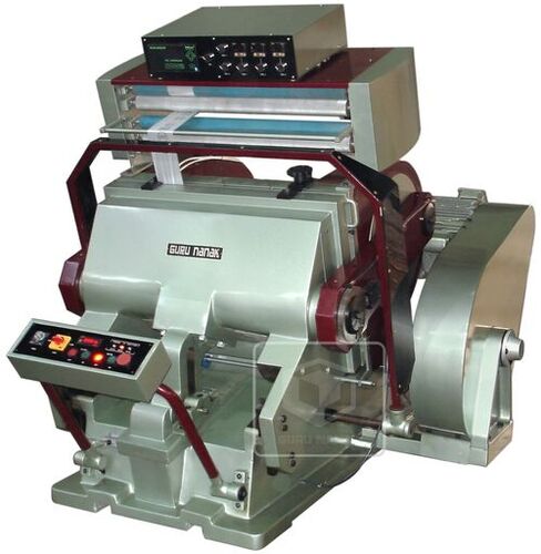 Heavy Duty Die Punching Machine With Hot Foil Printing Attachment - Color: Silver And Red