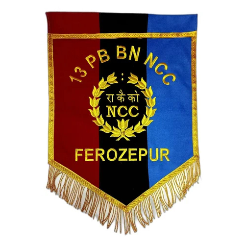 Punjab Bn Ncc T Flag - Material: Non-Woven
