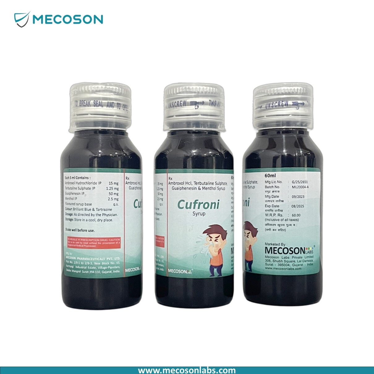 Ambroxol Terbutaline Cough Syrup Liquid