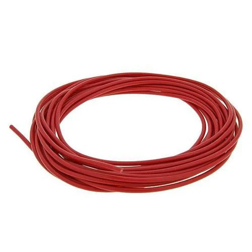 PVC Electric Wire - Durable PVC Material, 90 Meters Long, Vibrant Red Color | Ideal for Electric Fitting Applications, Warranty Included, Perfect for DIY Enthusiasts and Professionals