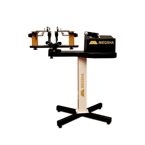Electronic Megsha EL 777 Automatic Stringing Machine - Coated Durability, Sleek Black Design | 2-Year Warranty, Efficient Electric Operation