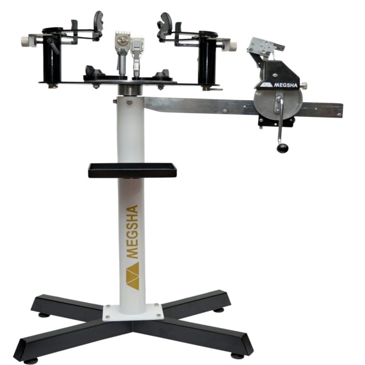 Megsha Manual 102 Racket Stringing Machine - Color: Black & White