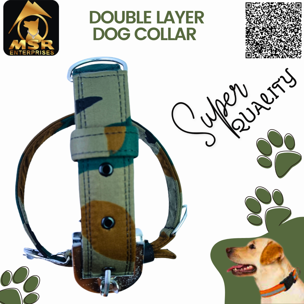 Army Pattern Dog Collar - Pp/nylon, 1.5 Inch | Durable Materials, Adjustable Fit, Easy To Clean, Stylish Military-inspired Design