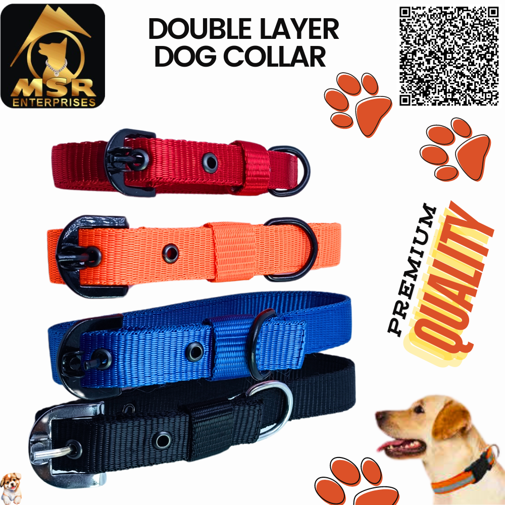 Multi-color Double Layer Dog Collar