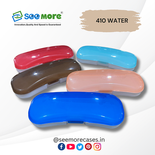 Premium Double Color Optical Cases - Polypropylene, 156 X 59 X 39 Mm, Blue, Red, Brown | Antistatic, Aseptic, Biodegradable, Shock Resistant, Moisture Proof, Recyclable, Button Closure