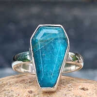 Natural Apatite Ring - Gender: Unisex