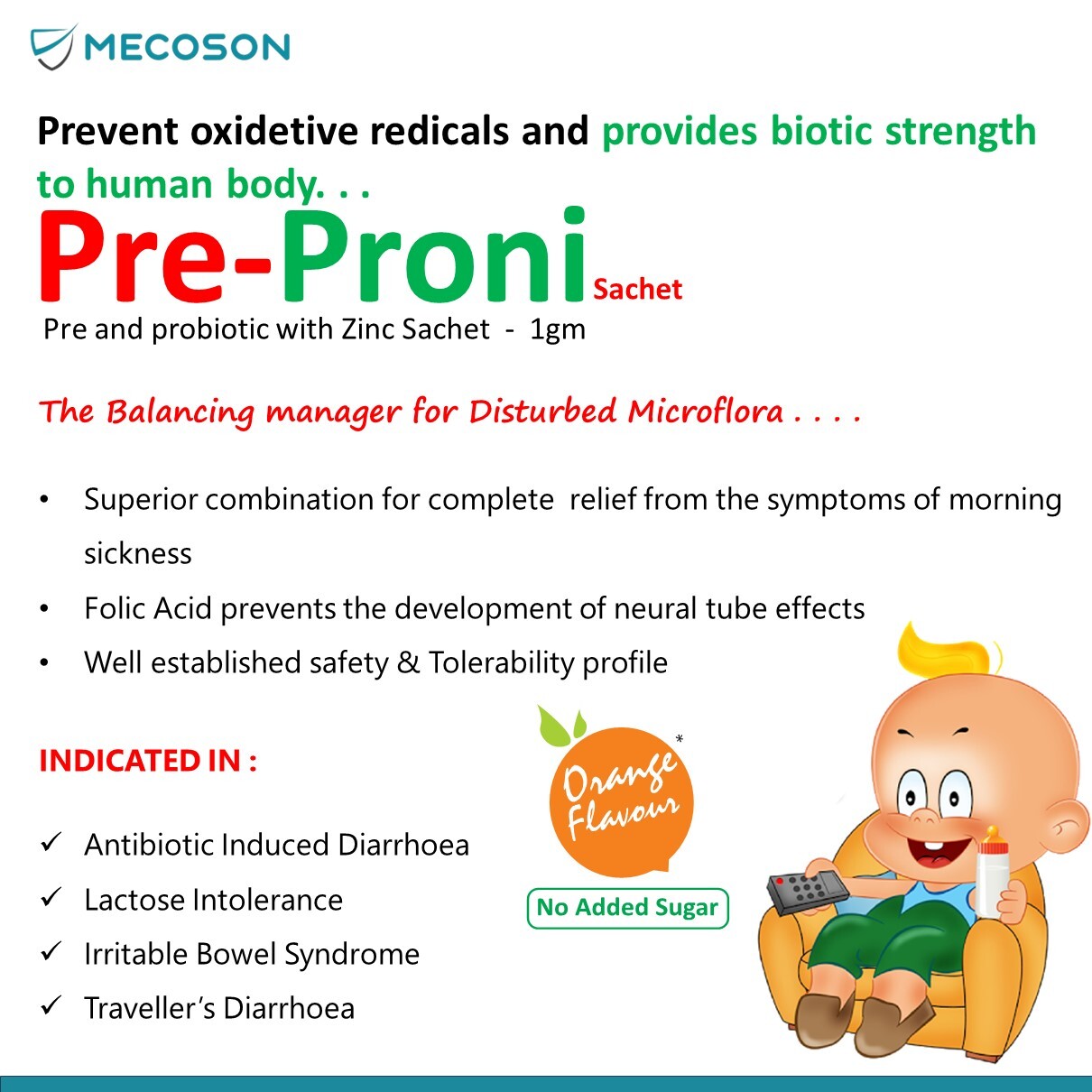 Pre Probiotic Sachet With Zinc