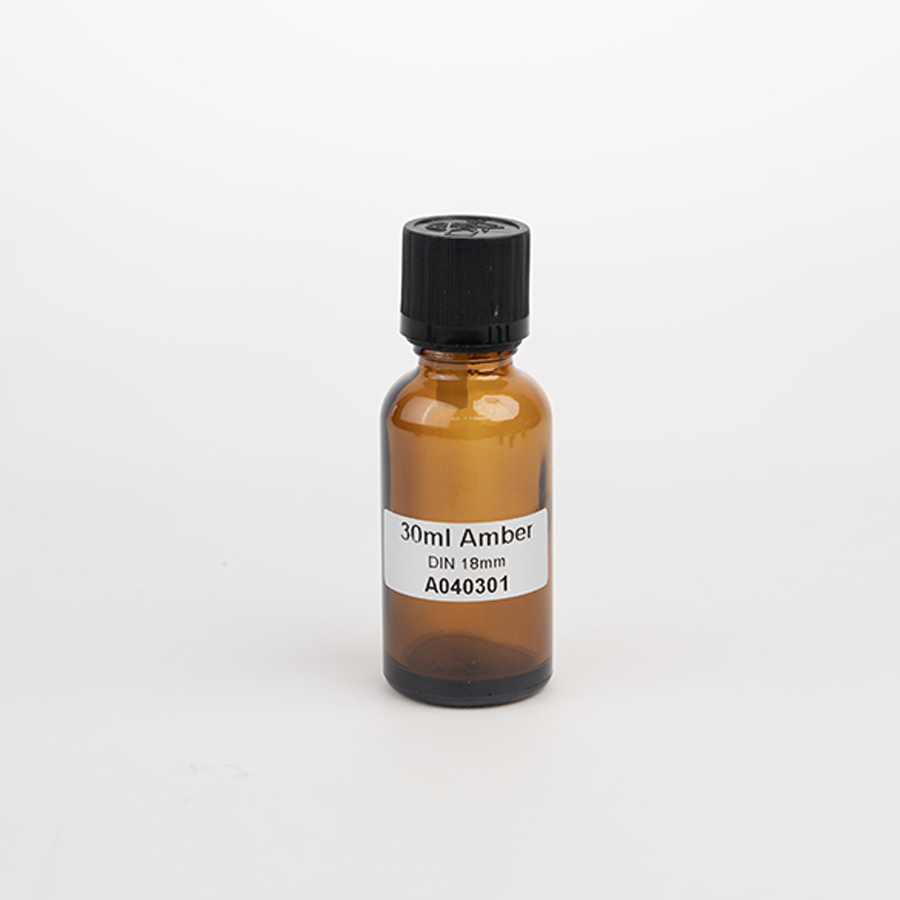 5ml 10ml 15ml 20ml 30ml 50ml 100ml Amber Essential Oil Glass Bottles With Tamper Evident Plastic Cap