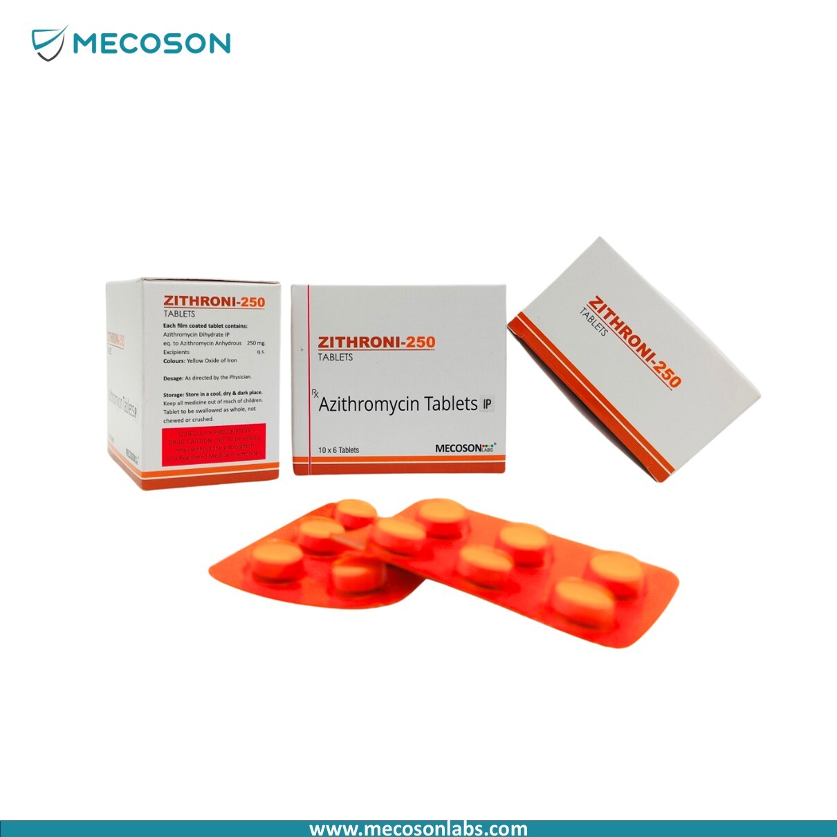 Azithromycin 500mg Tablets - Premium Quality Antibacterial Formula | Effective Against Bacterial Infections, Multiple Packaging Options Available