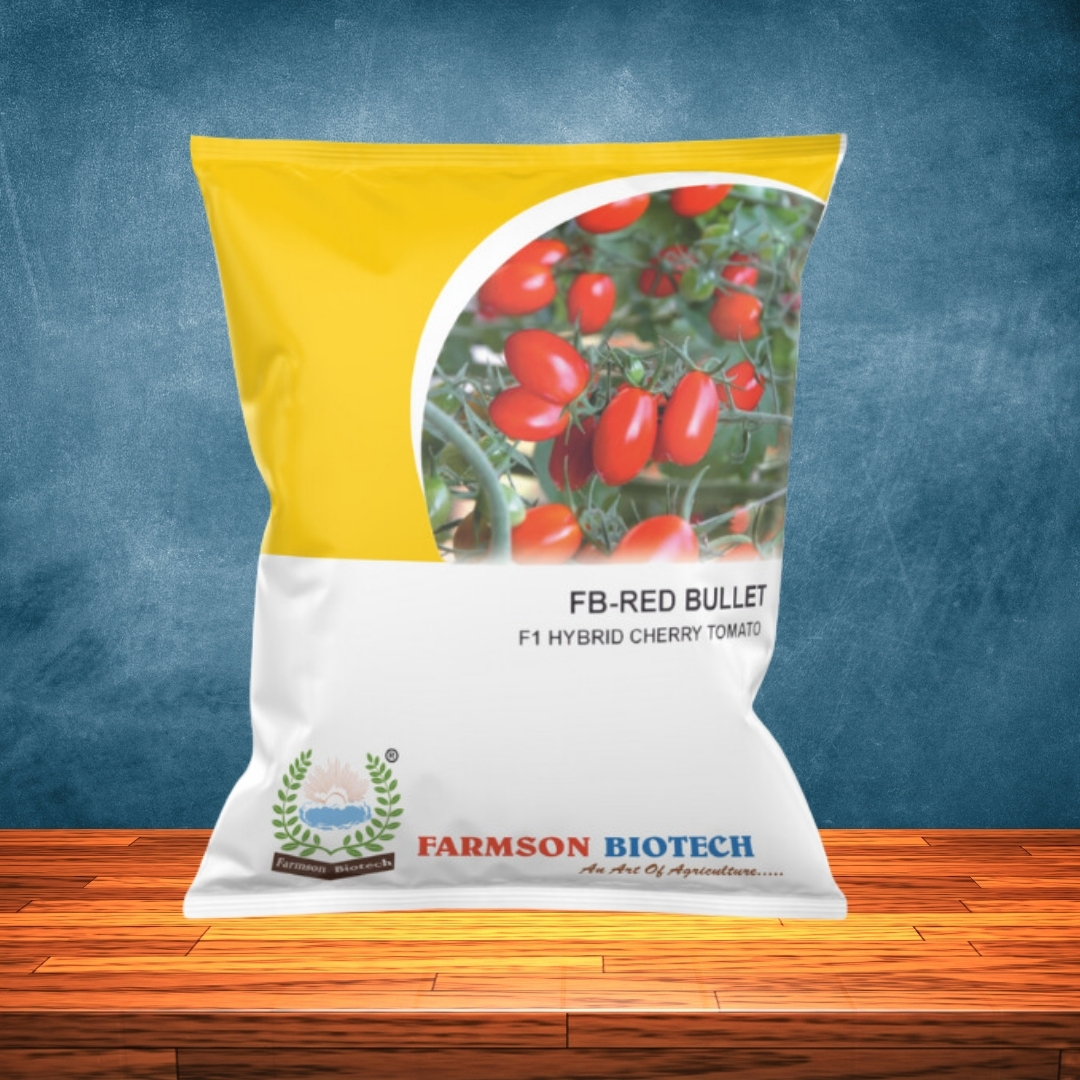 Cherry Tomato Seeds - Oval Shape, Glossy Red Color, 15-20 Gm Fruit Weight | 60-65 Days To Harvest, High Yielding, Exceptional Flavor, Hybrid Variety, 95%-99% Purity, Shelf Life 9 Months