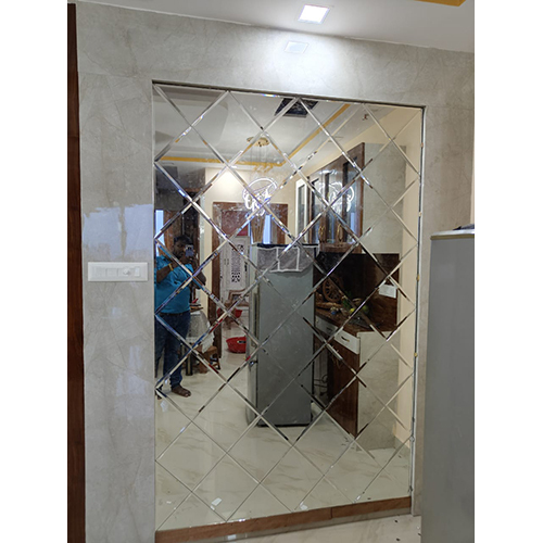 Designer Wall Mirror - High-quality Glass, Customized Size Available , Intricate Framed Design In Various Colors