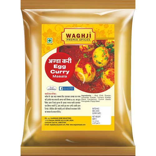 40gm Egg Curry Masala - Powder Shape, Shelf Life 3 Months | Fried Processed Blend of Spices, No Artificial Preservatives or Colors