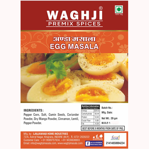 20Gm Egg Masala - Product Type: Dried