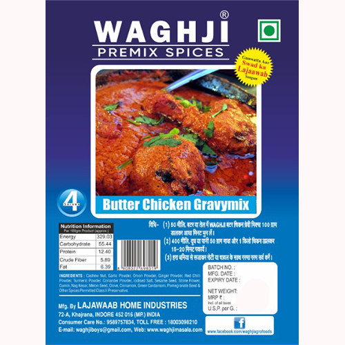 100gm Butter Chicken Gravymix - Dried Blend of Spices, 100g Weight, 6-Month Shelf Life, Easy to Use for Creamy Gravy in Minutes