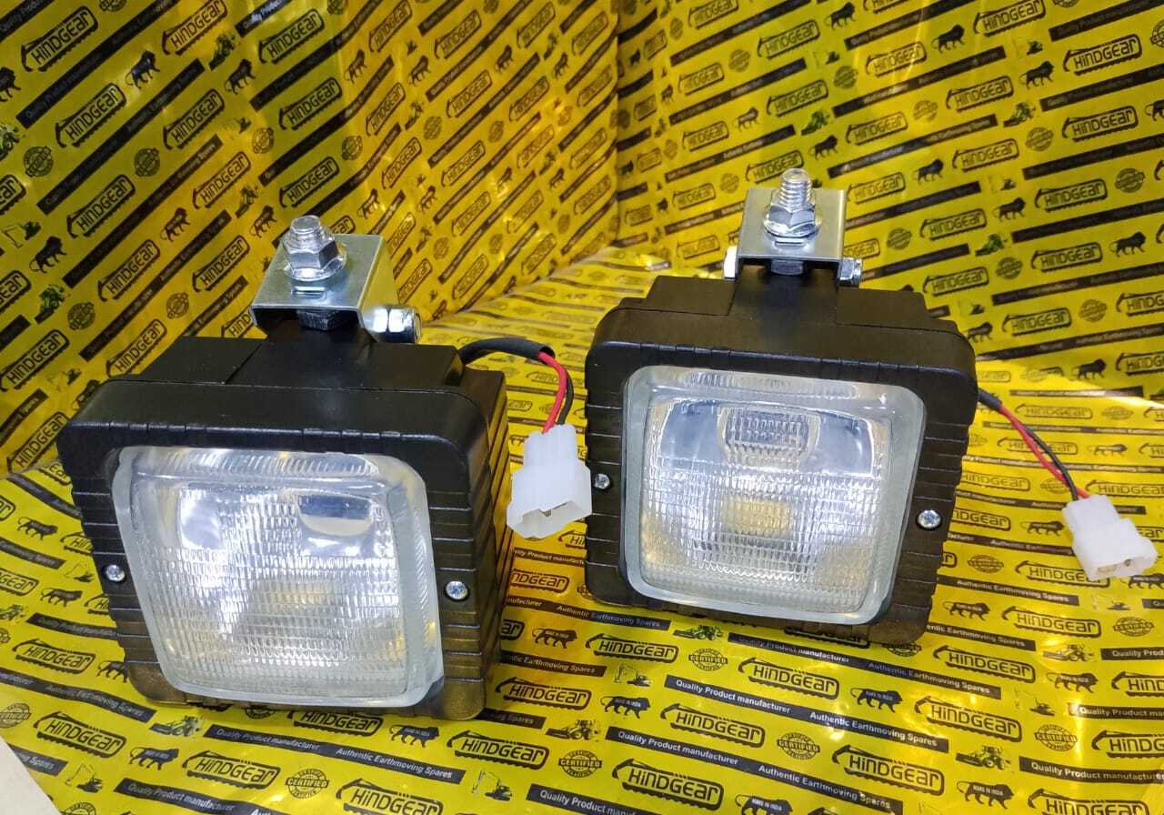 Work Light Square Jcb 3dx - Color: White Black