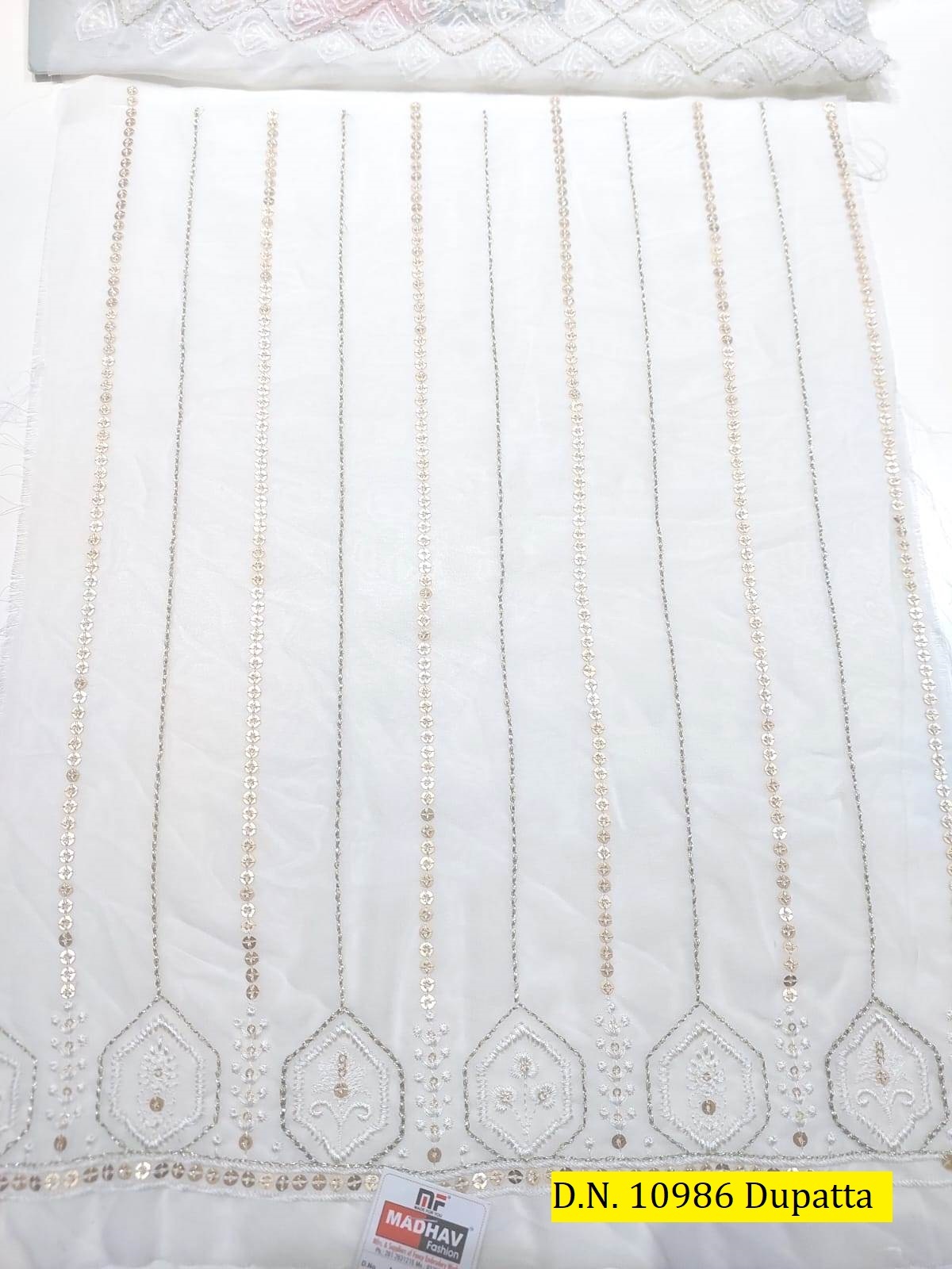 Dyeable Embroidered Lehenga Fabrics Set