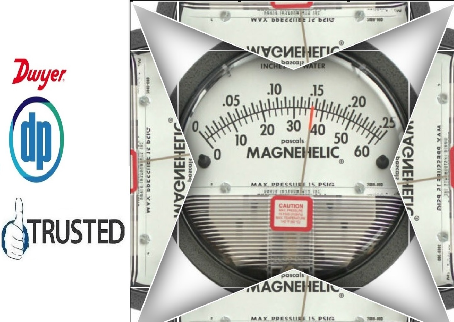 Dwyer 2002d Magnehelic Differential Pressure Gauge From Sakri A A A A A A U Dhule Maharashtra India - Color: Black