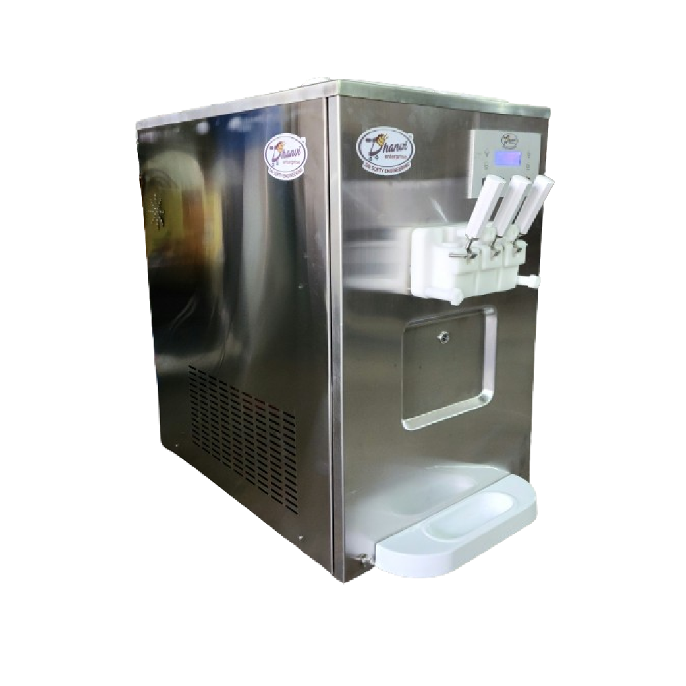 Automatic Softy Ice Cream Vending Machine - Self-serve, 3 Flavor Options