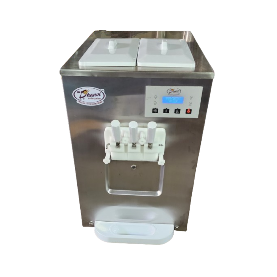 Automatic Softy Ice Cream Vending Machine - Self-serve, 3 Flavor Options