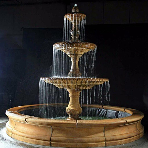 Brown Glorious Sandstone Outdoor Fountain - Color: As Per Requirement