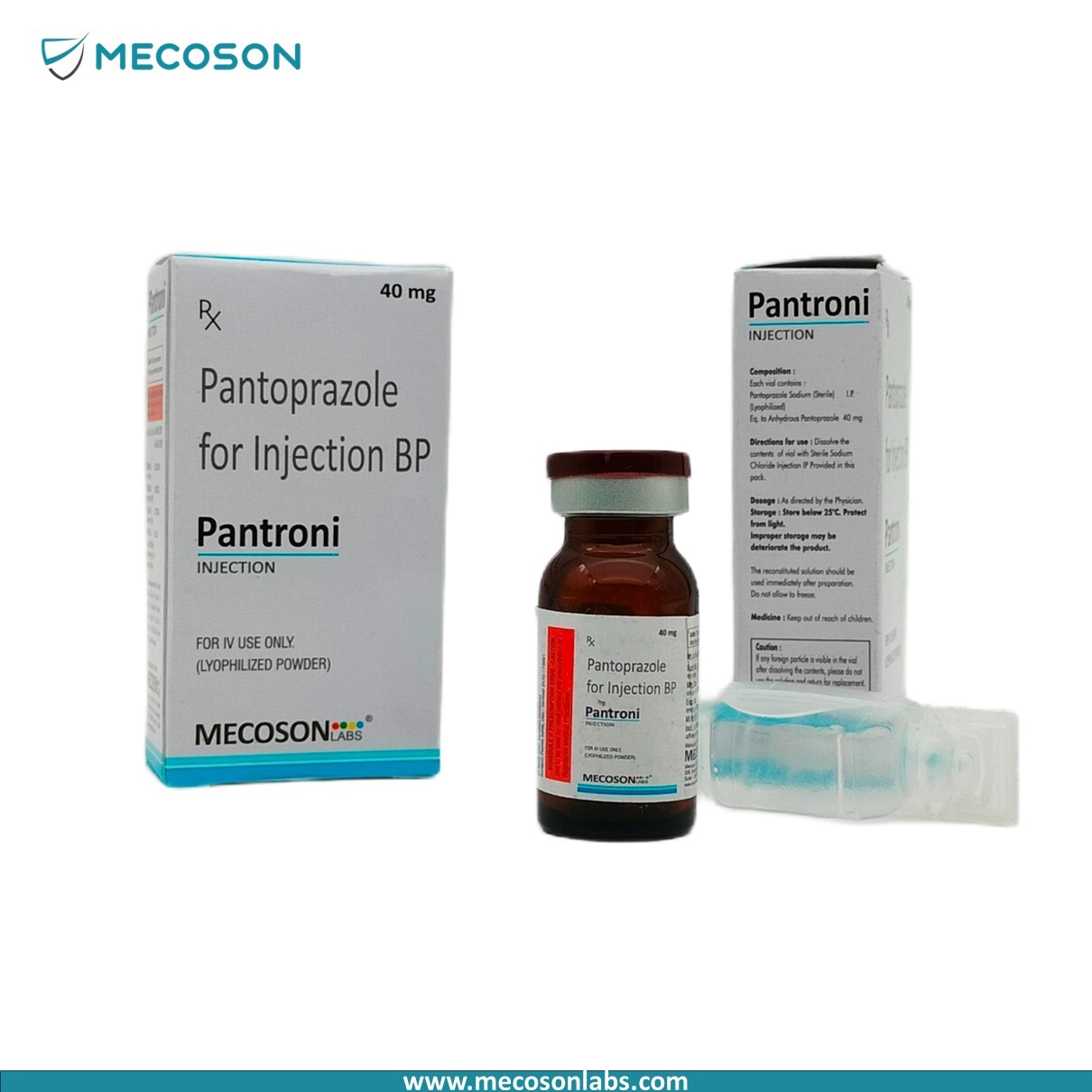 Pantoprazole Injection - 40 Mg I.v. Pack Of 10x10 Alu Alu | Liquid Formulation, Suitable For Adults And Women, 1000 Quantity Per Pack, Treats Excess Stomach Acid, Store Below 30°c