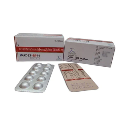 डेसवेनलाफैक्सिन एसआर टैबलेट - 50 mg खुराक | अवसाद और चिंता के लिए सामान्य दवा, सूखी जगह पर भंडारण की सलाह