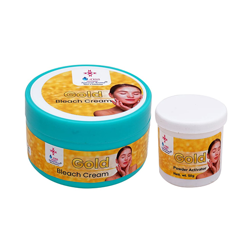 Gold Bleach Cream - Mineral-enriched Formula For Normal Skin | Waterproof, Smooth Texture, Long-lasting Radiance For Face & Body