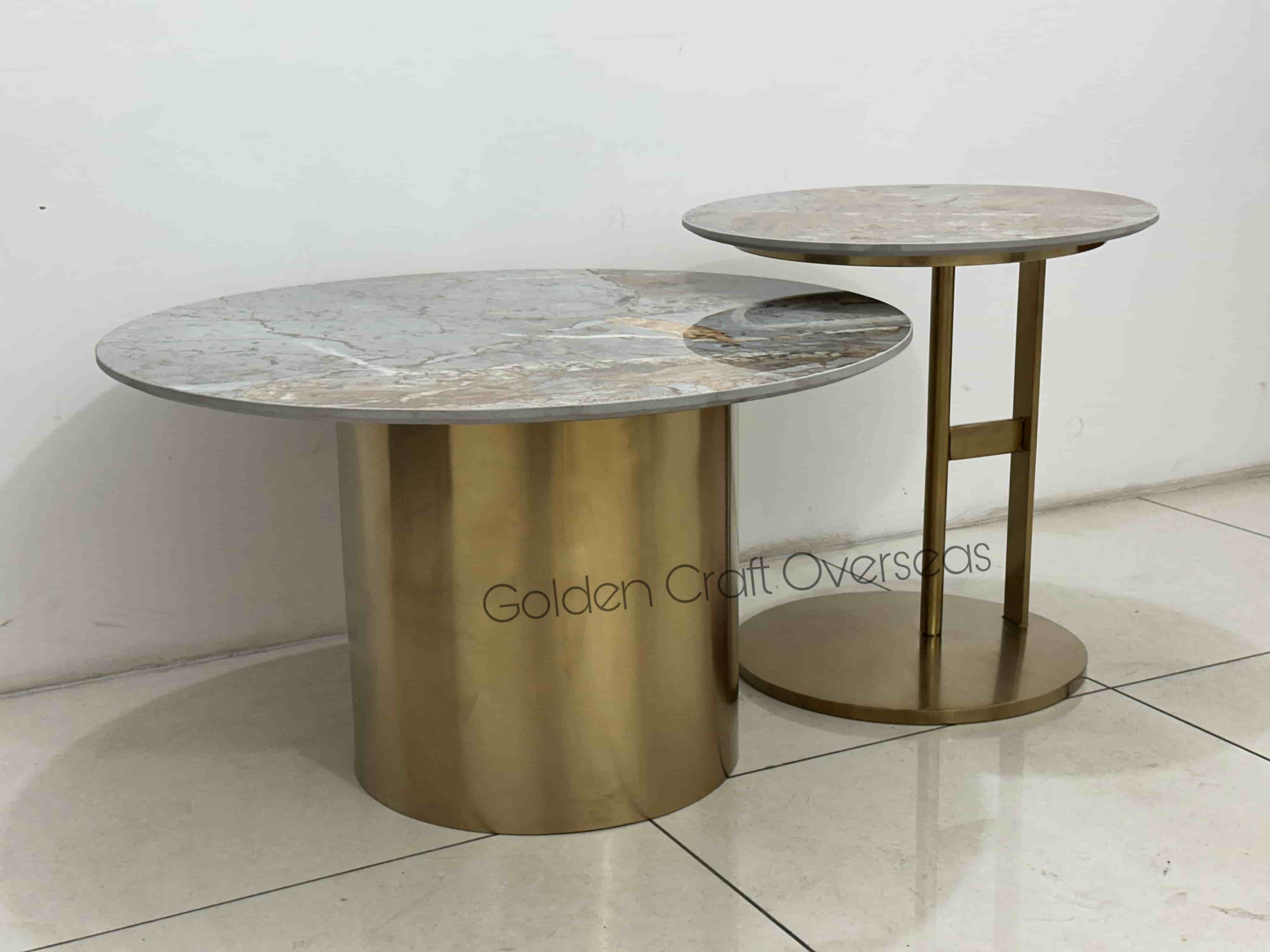 Nesting Table Matte Gold Finished - General Use: Indoor Furniture