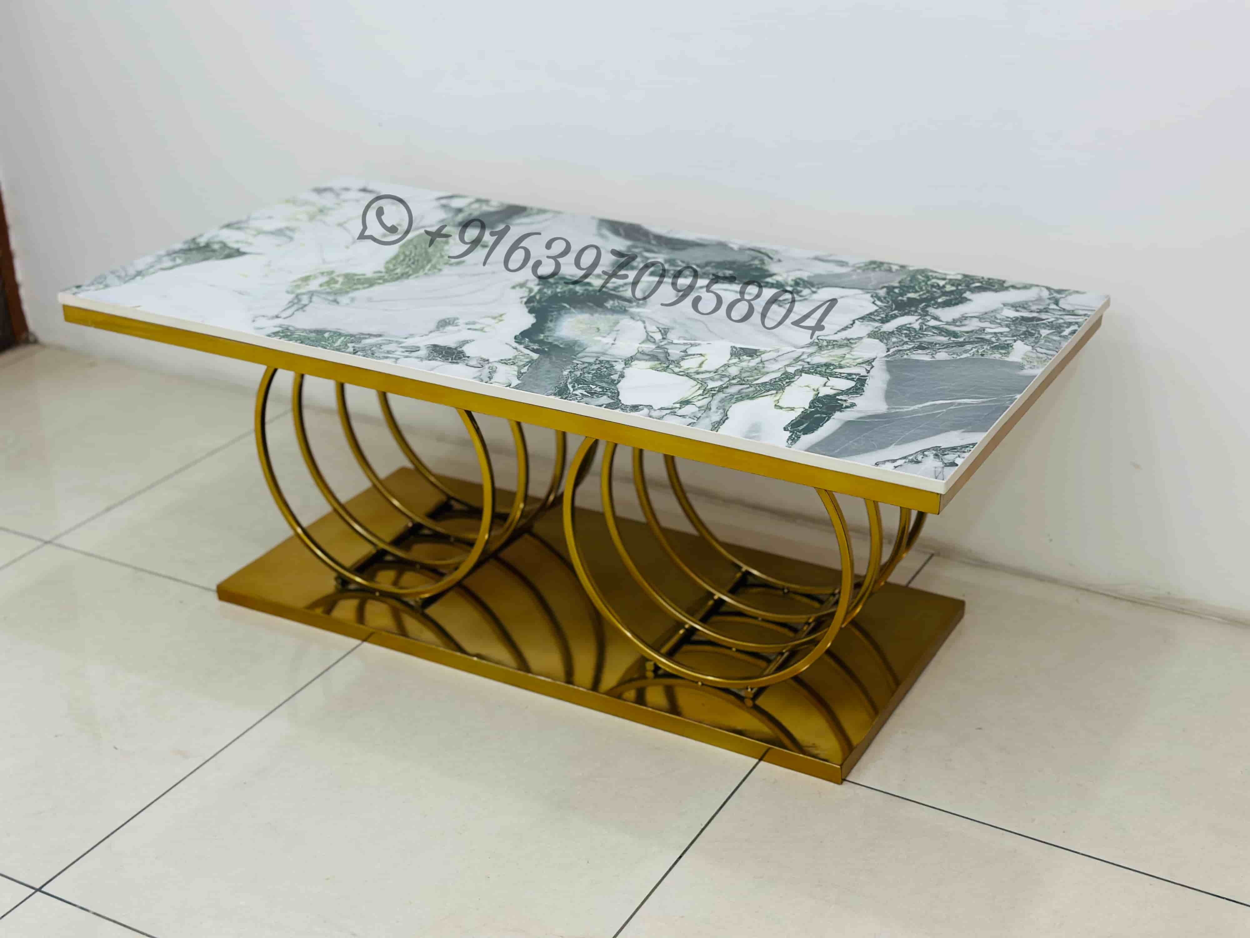 Marble Top Center Table - Assembly: No Assembly Required