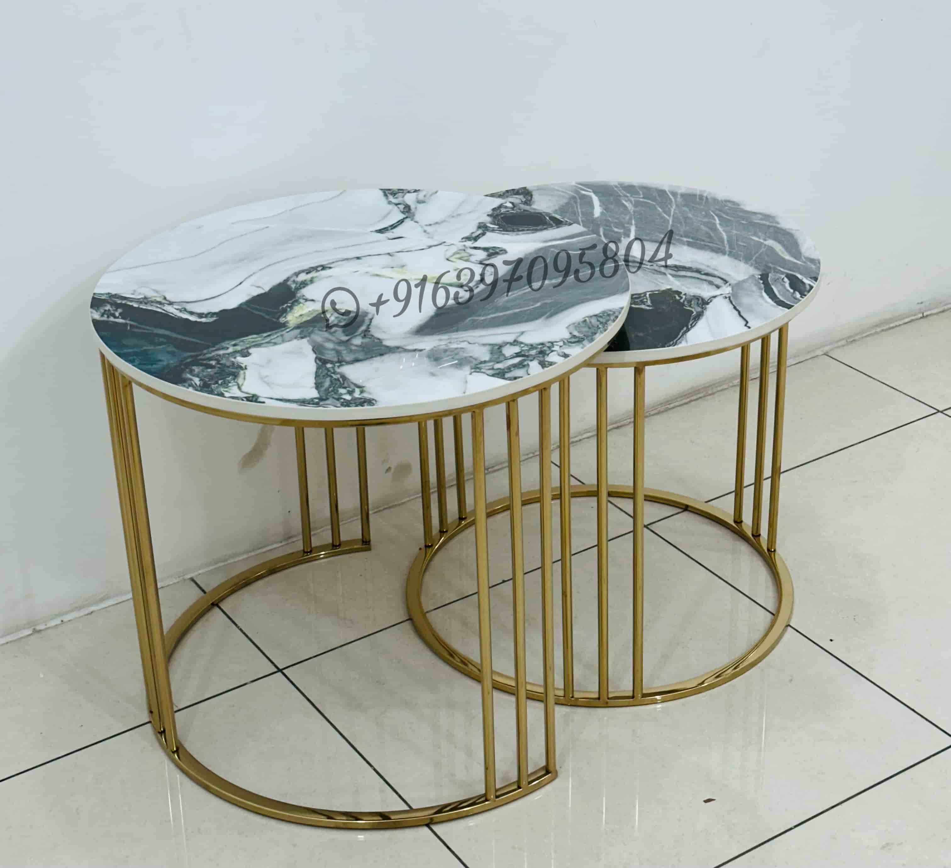 Gold Marble Nesting Set - Assembly: No Assembly Required