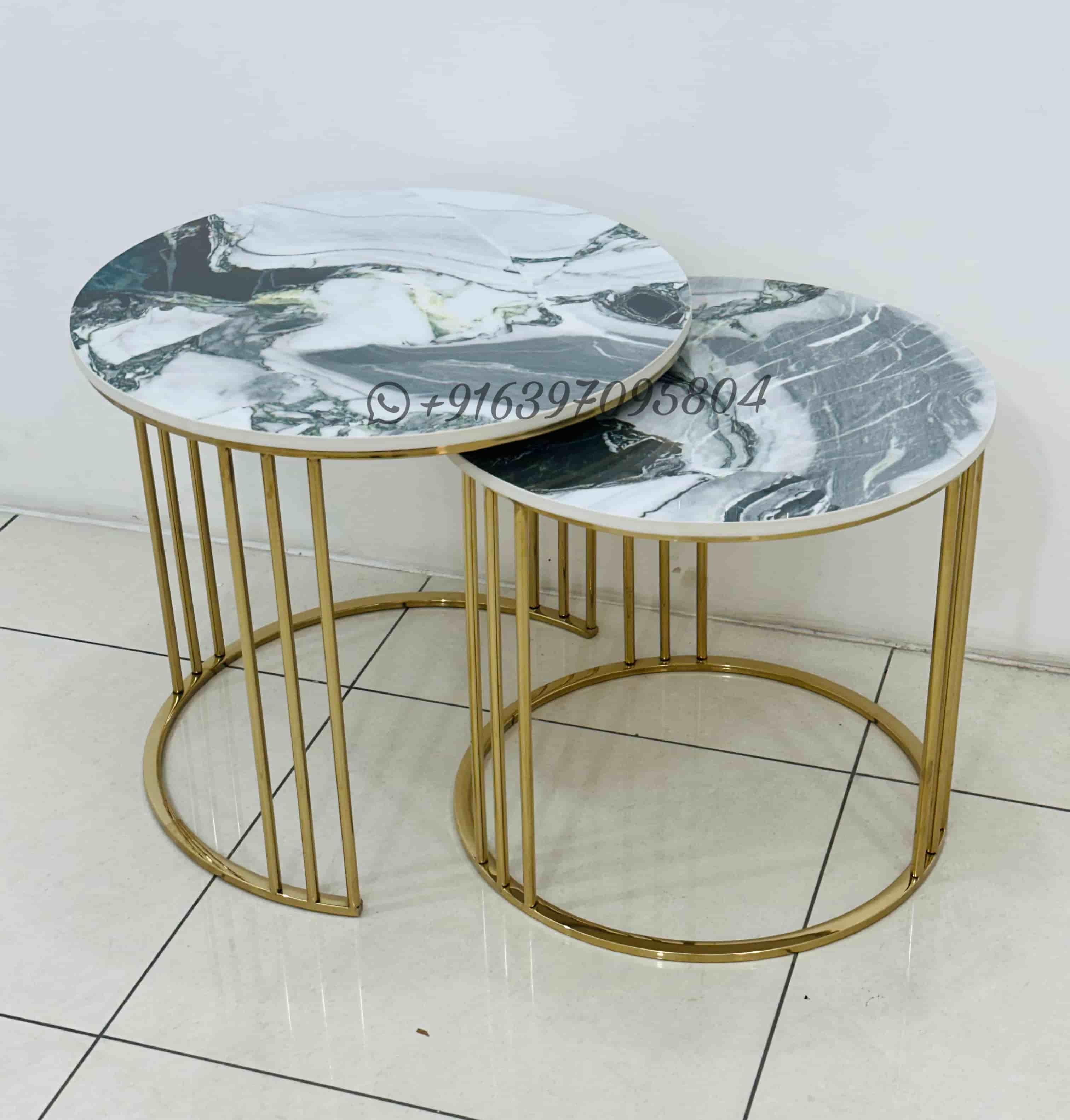 Gold Marble Nesting Set - Assembly: No Assembly Required