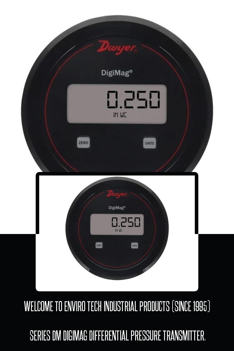 Dwyer Dm-008 Digimag Differential Pressure Transmitter Range 5 Inch Wc - Accuracy: +-1% Fso