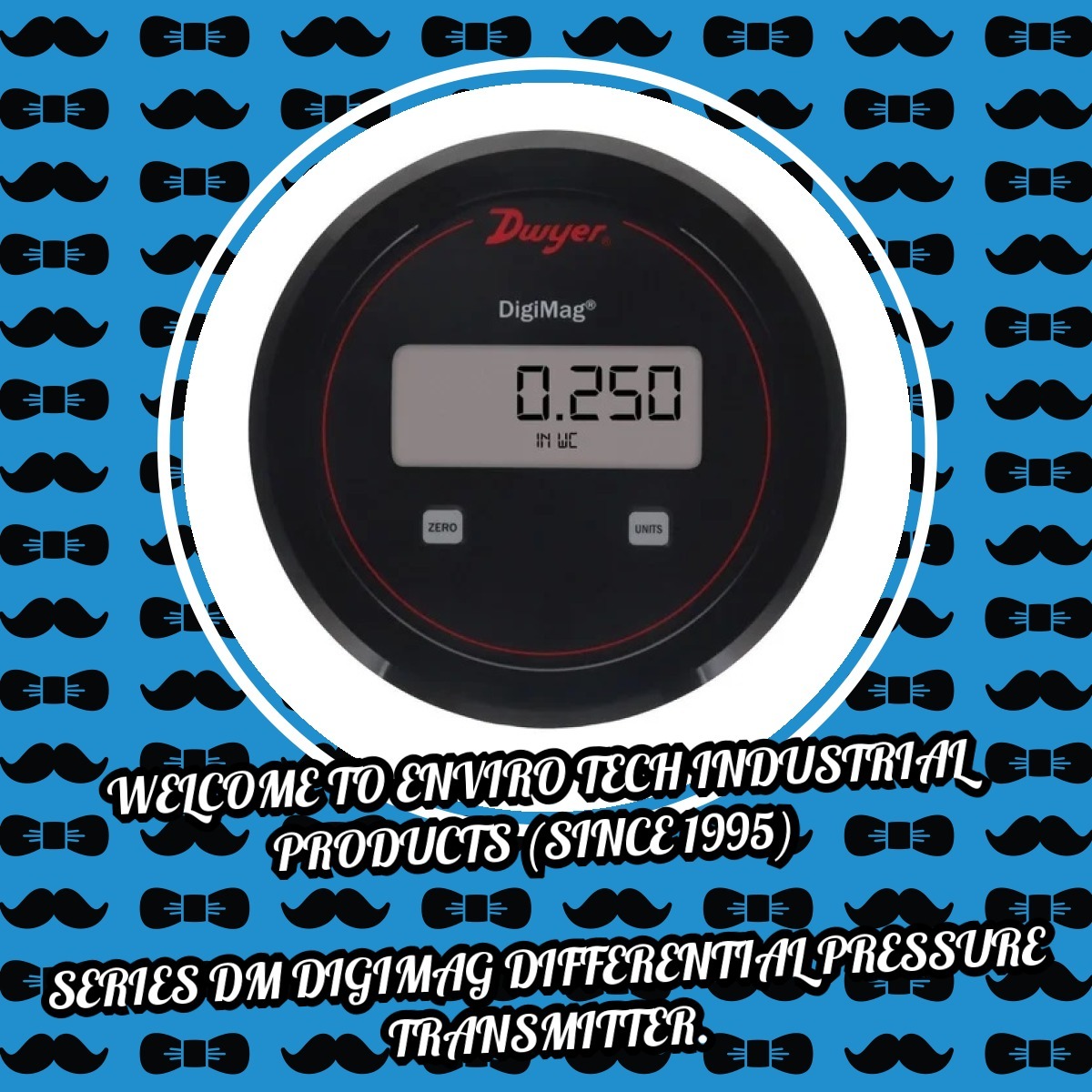 Dwyer Dm-256 Digimag Differential Pressure Transmitter Range 250-0-250 Pa