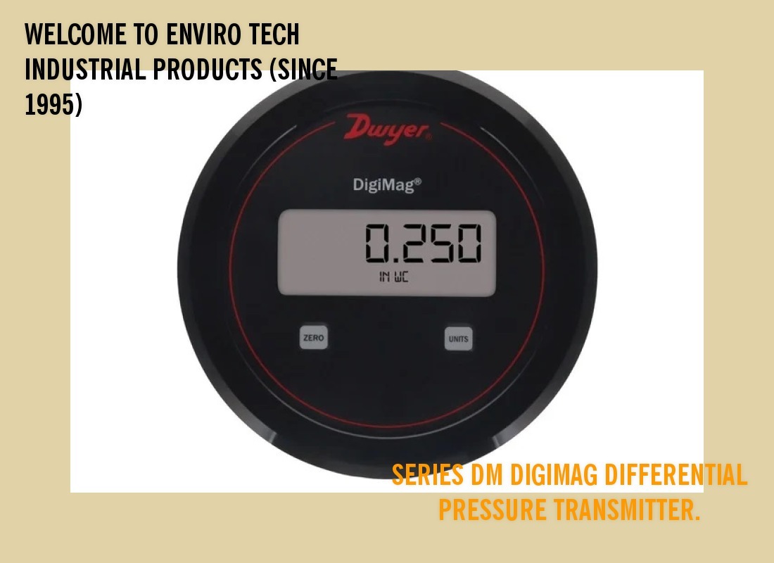 Dwyer Dm-252 Digimag Differential Pressure Transmitter Range 30-0-30 Pa