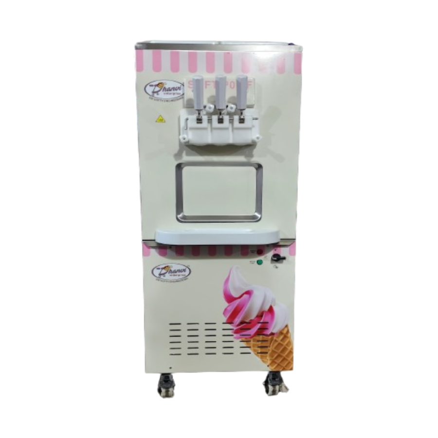 Softy Ice Cream Vending Machine - Multi-flavor, User-friendly Interface - Dimension (L*w*h): 670x520x1400 Inch (In)