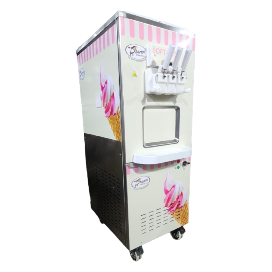 Softy Ice Cream Vending Machine - Multi-flavor, User-friendly Interface - Dimension (L*w*h): 670x520x1400 Inch (In)