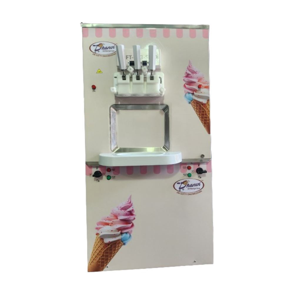 Dual Flavor Softy Making Machine - Efficient & Reliable