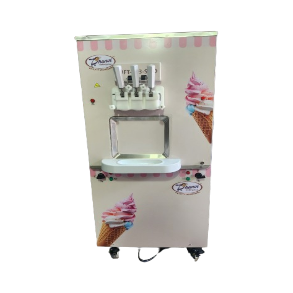 Dual Flavor Softy Making Machine - Efficient & Reliable