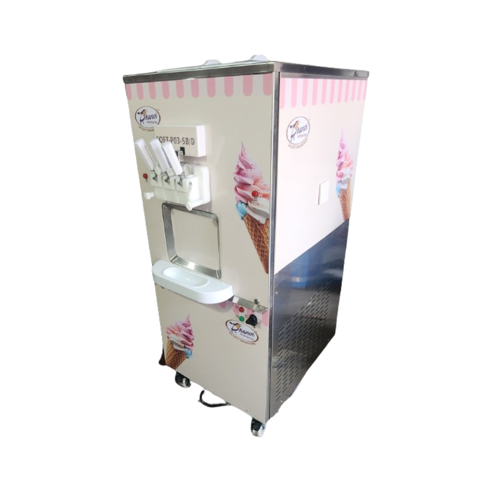 Versatile Softy Ice Cream Maker By Manufacturer - Suitable For Gelato & Yogurt - Dimension (L*w*h): 830*600*1530