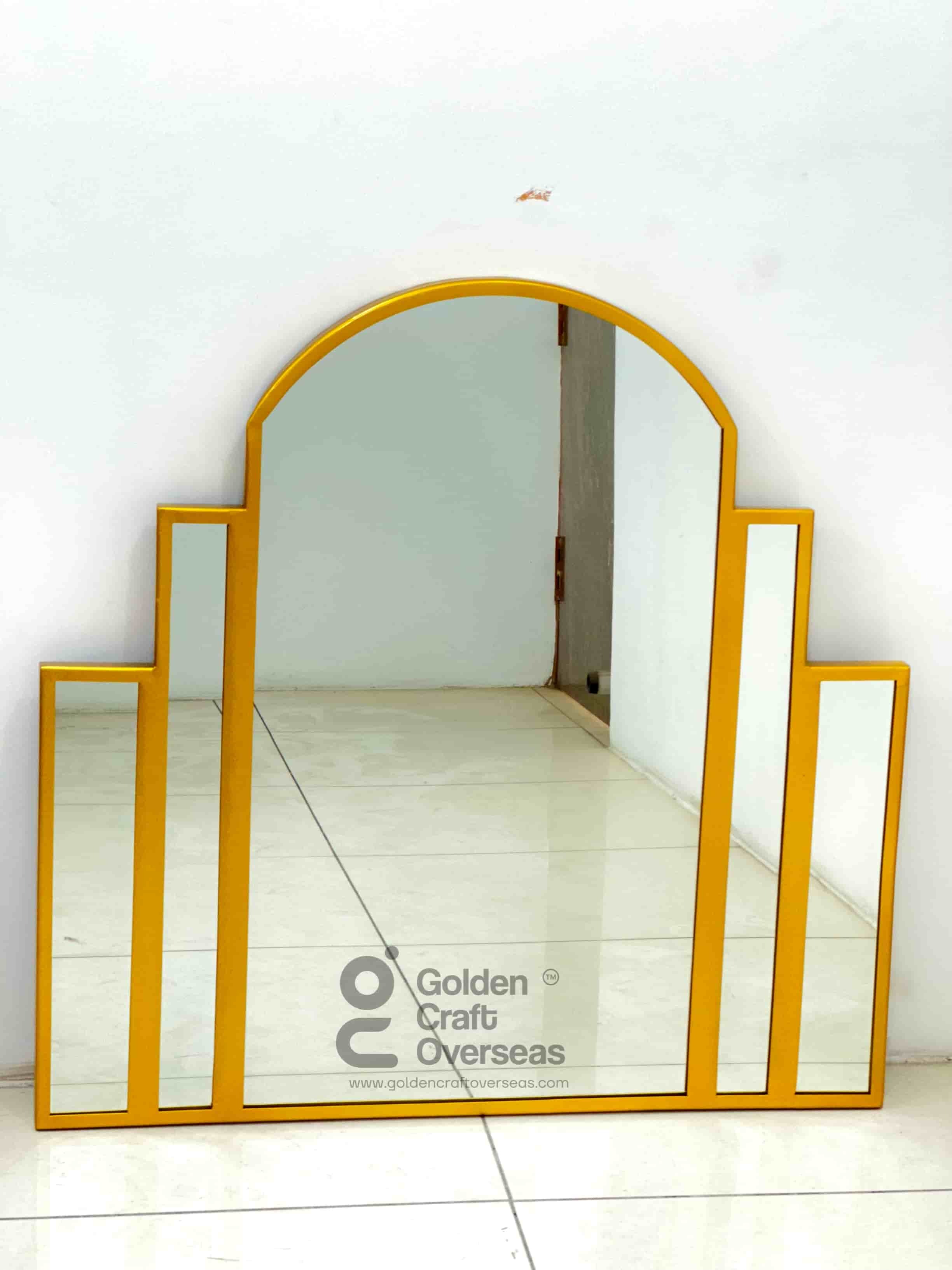 Unique Customized Wall Mirror - Color: Gold