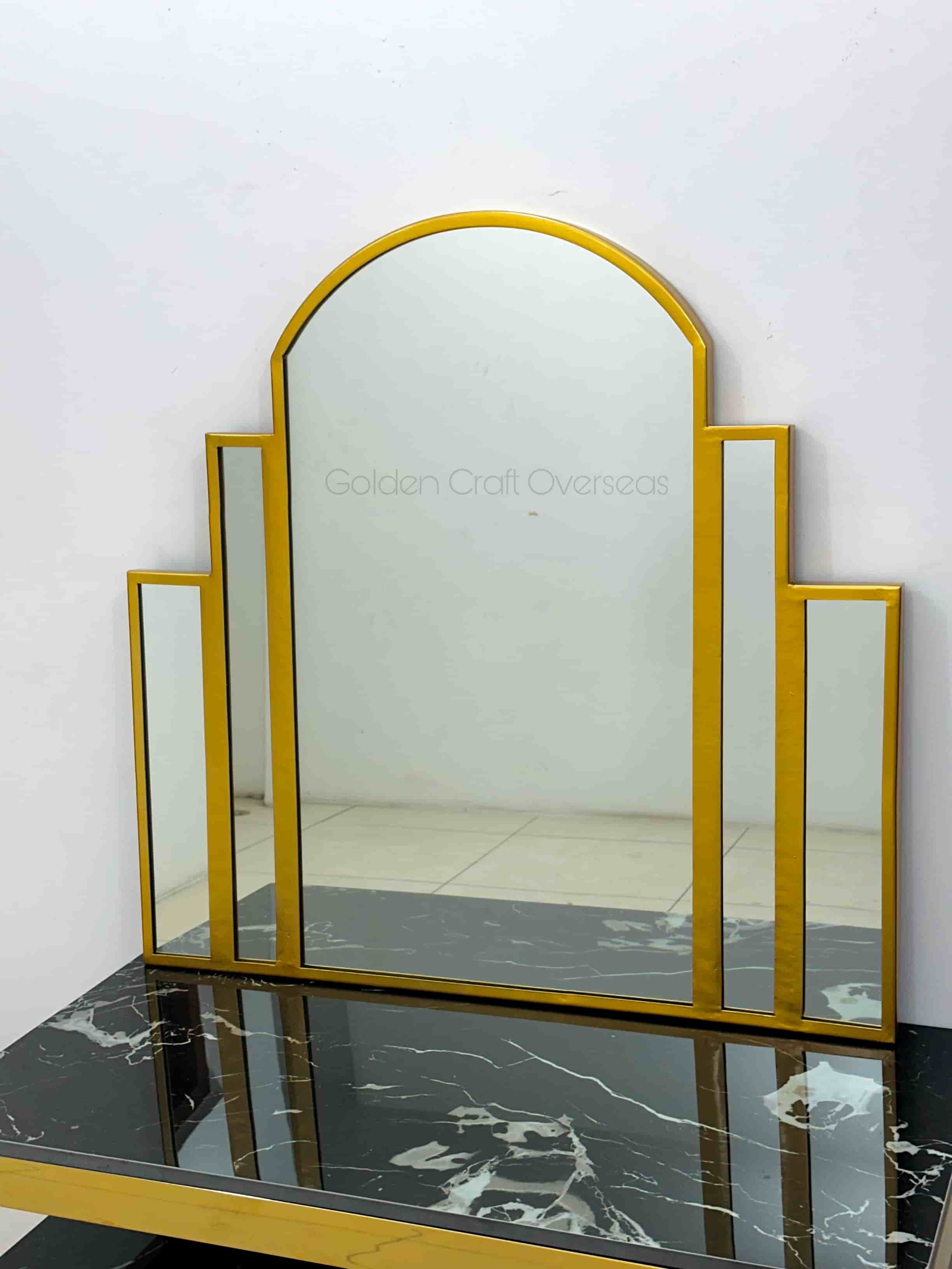 Unique Customized Wall Mirror - Color: Gold