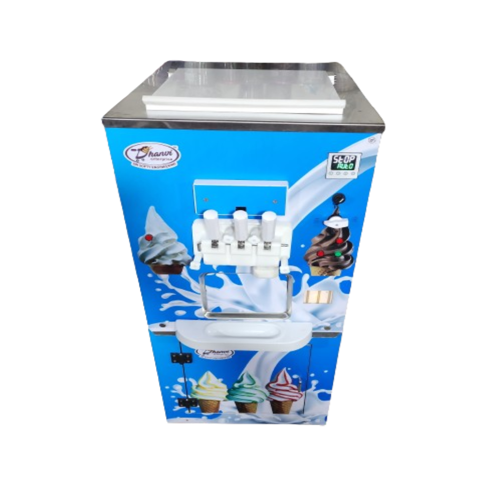 Self-serve Softy Ice Cream Making Machine By Manufacturer - Easy To Use - Power: 2800 Watt (W)